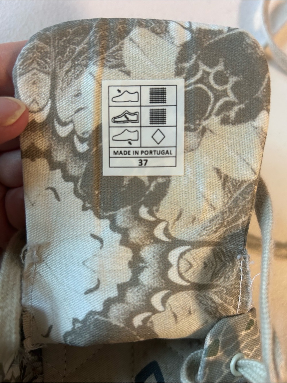 Women’s Canvas Sneakers in Beige Gray - Unbranded